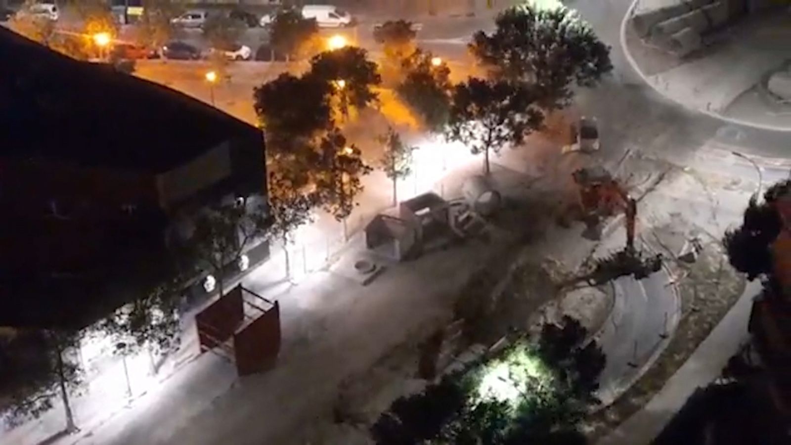 Imatges de l'esclafit tèrmic i dels desperfectes patits