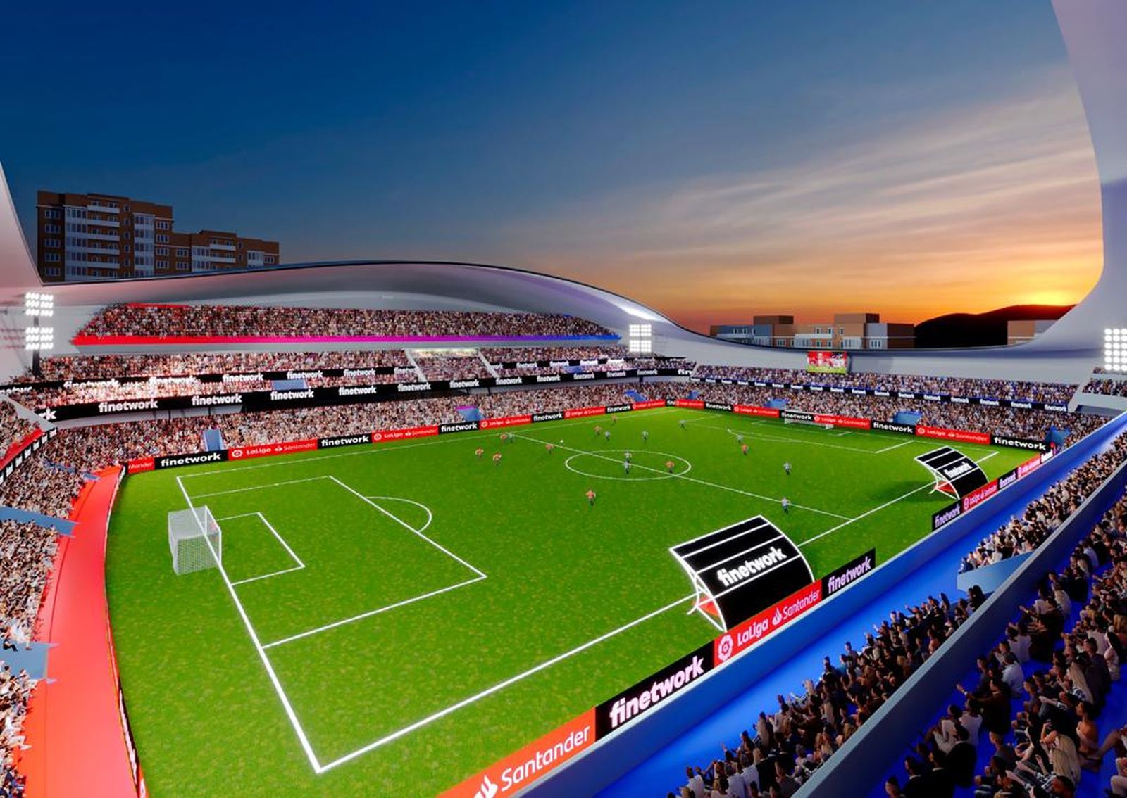 Recreació del nou estadi de l'Eldenc