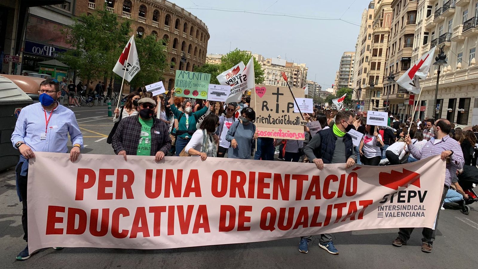 Manifestació de l'STEPV a València