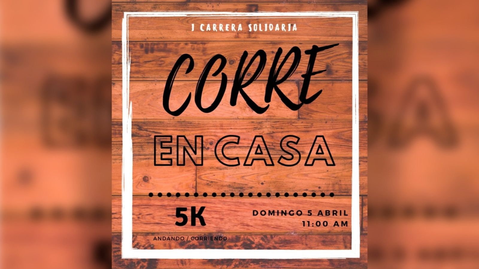 Cartell anunciador de la carrera Corre a Casa