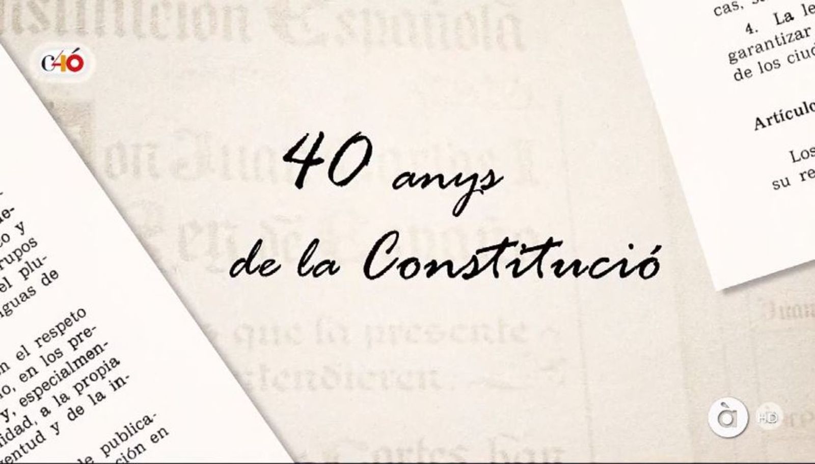 06.12.2018 | 40 aniversari Constitució Espanyola