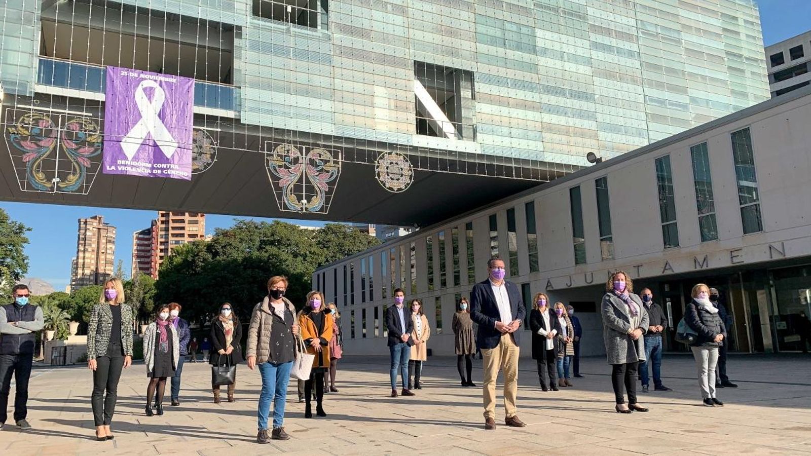 Minut de silenci a Benidorm aquest dimecres en memòria de les víctimes de la violència masclista