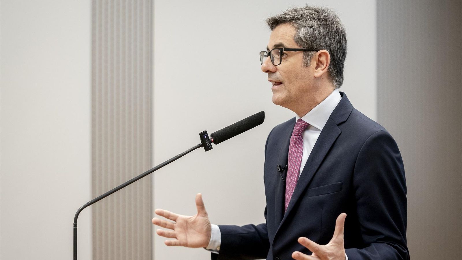 El ministre Bolaños, en una compareixença el passat mes de juliol