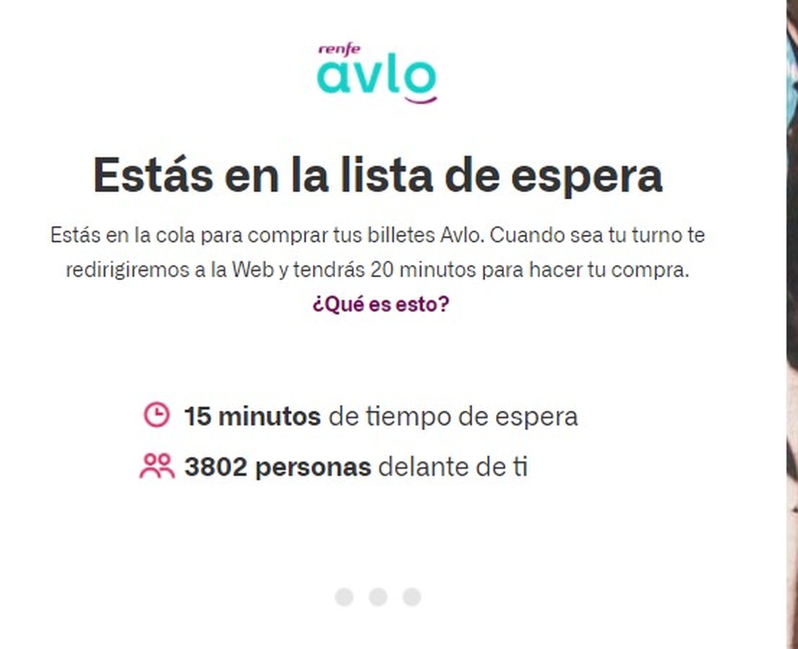 Llista d'espera d'Avlo