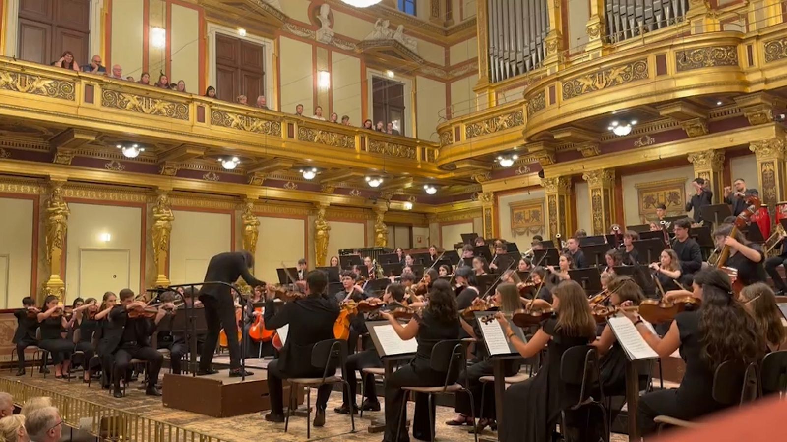 Interpretació de l'Orquestra de Joves de la Província d'Alacant a Viena