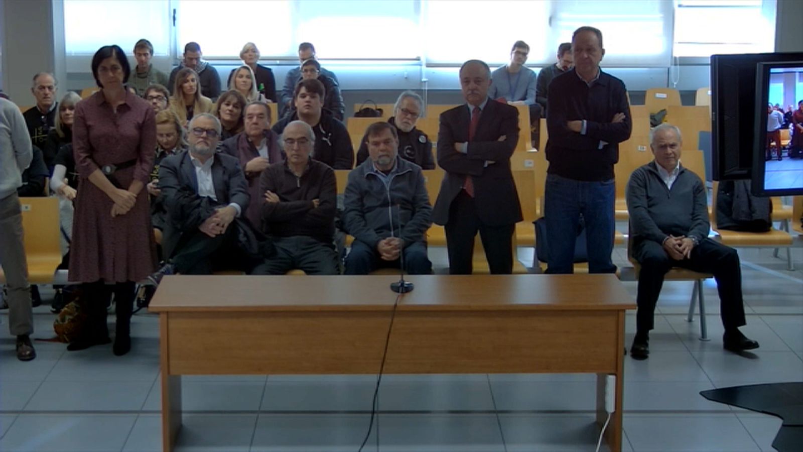 Primera sessió del juí, aquest dilluns