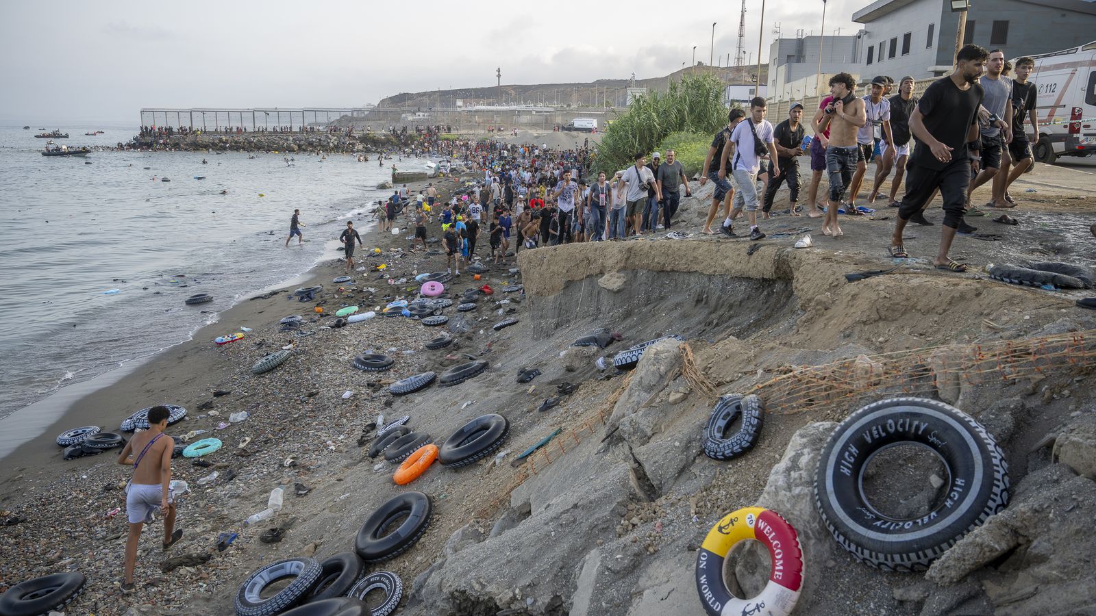 Migrants arribats a Ceuta, este dijous