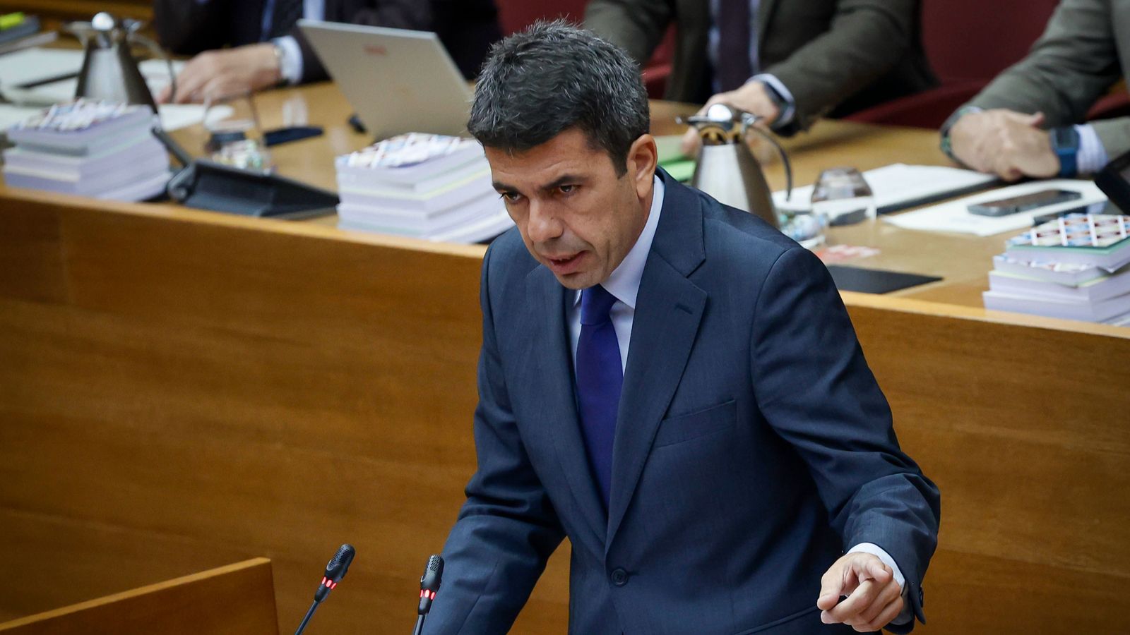 Mazón, este dijous, a les Corts