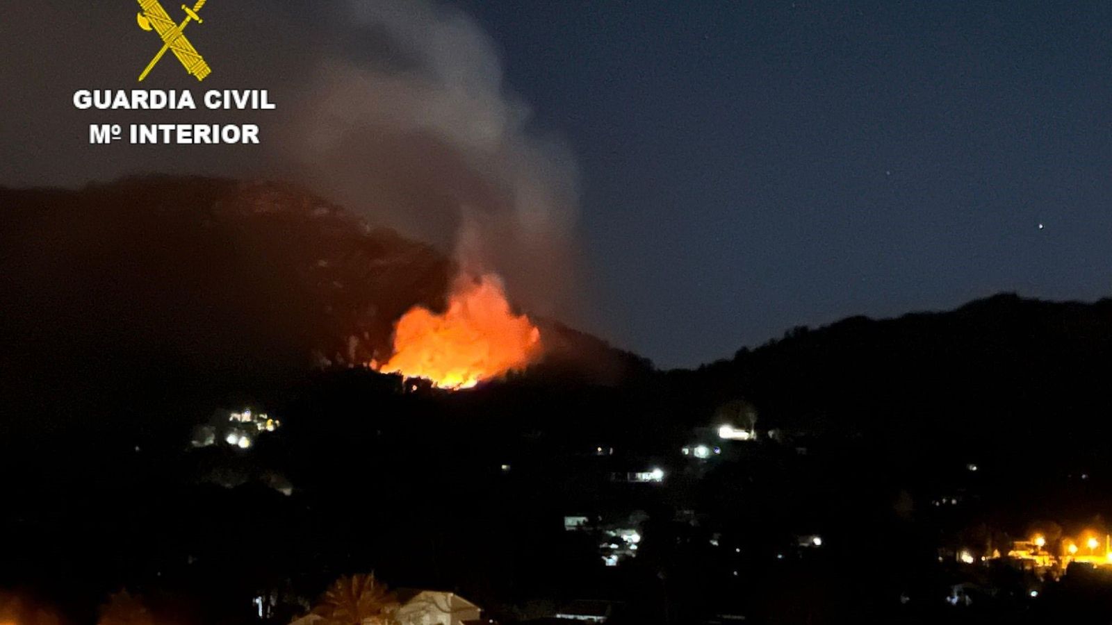 Imatge de l'incendi a Xàtiva el passat mes de febrer Imatge de l'incendi a Xàtiva el passat mes de febrer