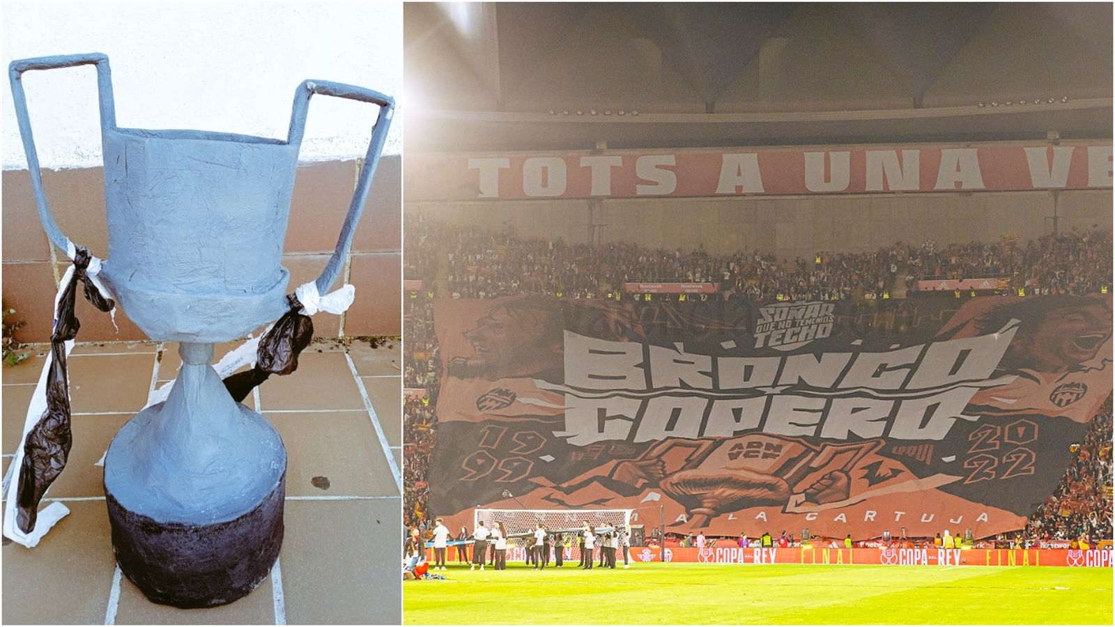La Copa del Rei de ninot perduda a La Cartuja