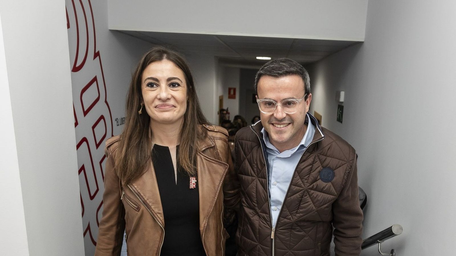 Garlito i Gallardo, aquest dissabte a la seu del PSOE d'Extremadura a Mèrida