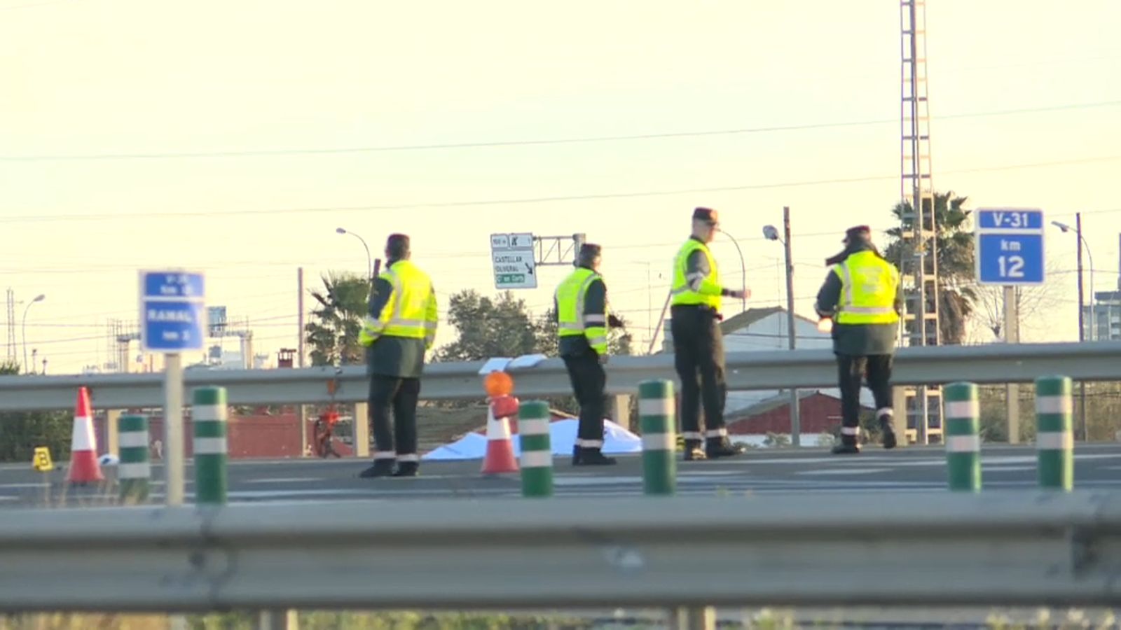 Atropellament de la pista de Silla a primera hora d'aquest diumenge