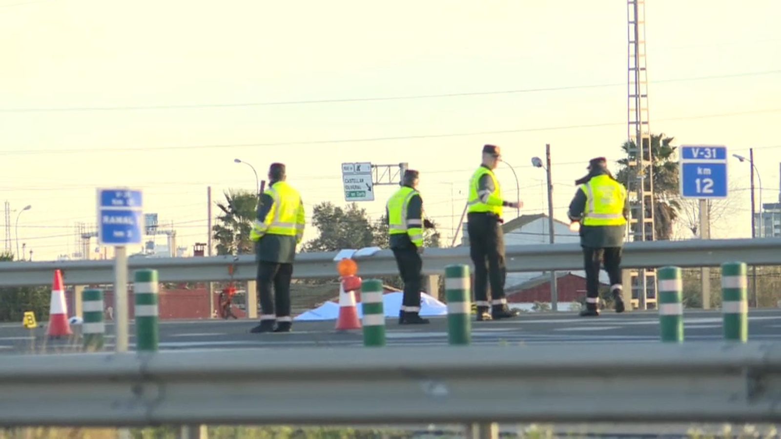 Atropellament de la pista de Silla a primera hora d'aquest diumenge