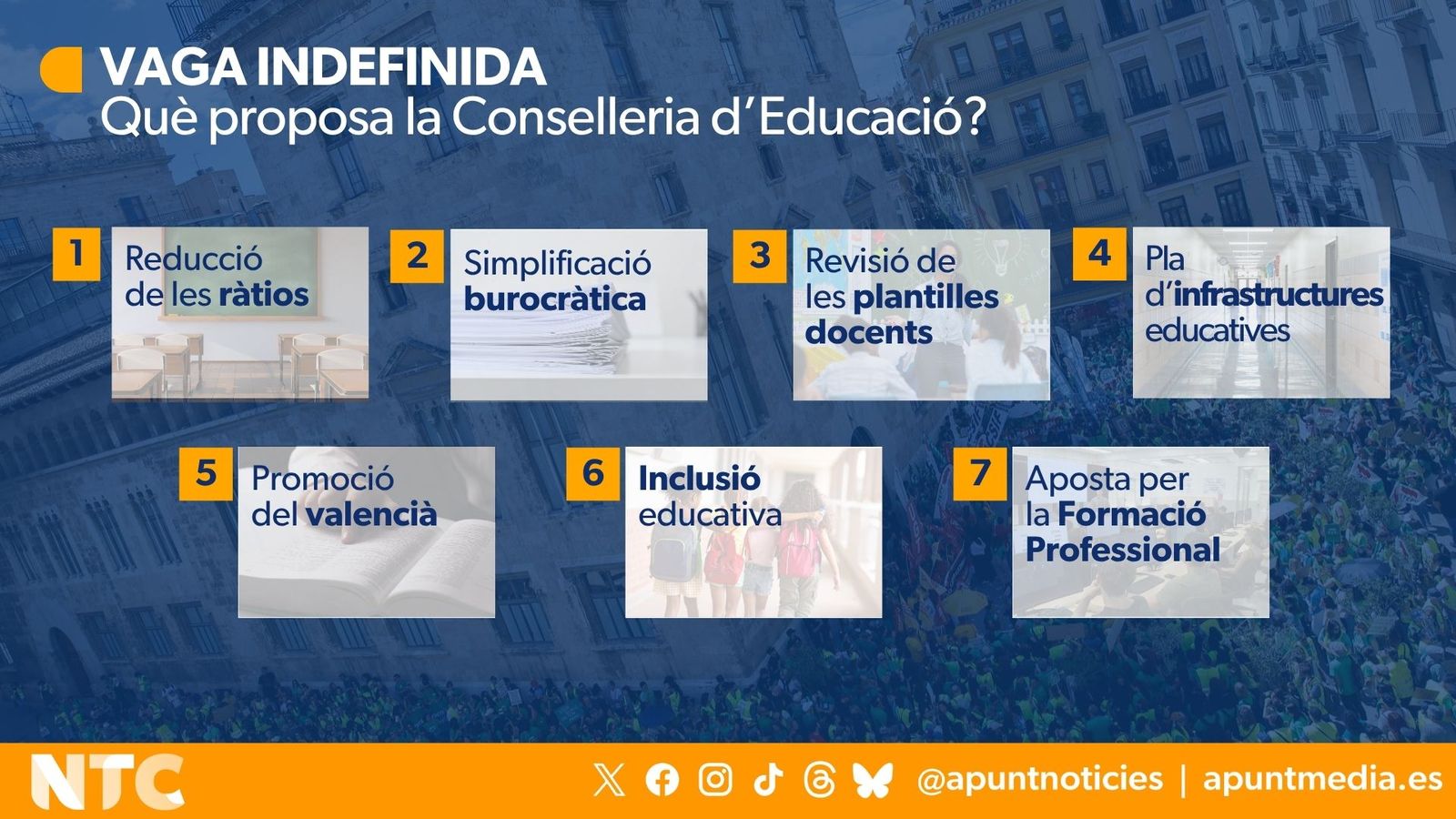 Propostes de la Conselleria d'Educació