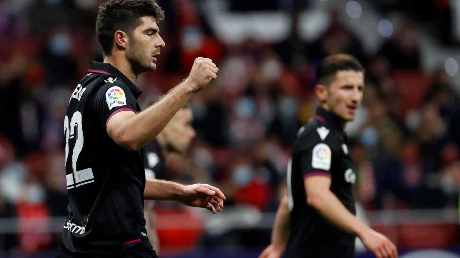 Gonzalo Melero ha marcat el 0-1 contra l'Atlètic de Madrid