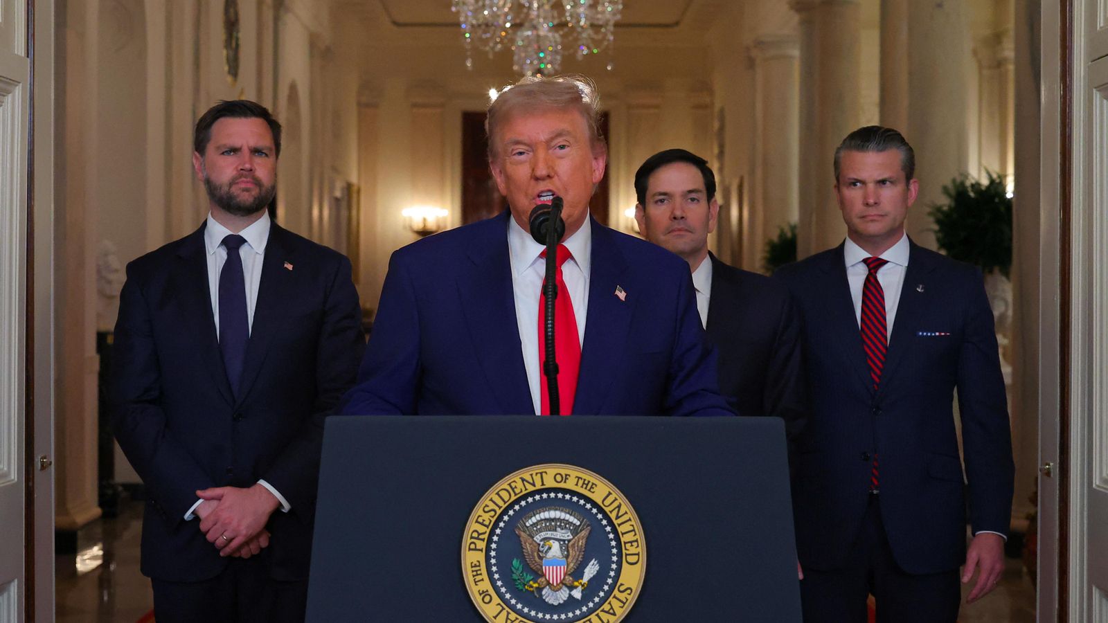 Fragments dels discursos de Trump i Netanyahu