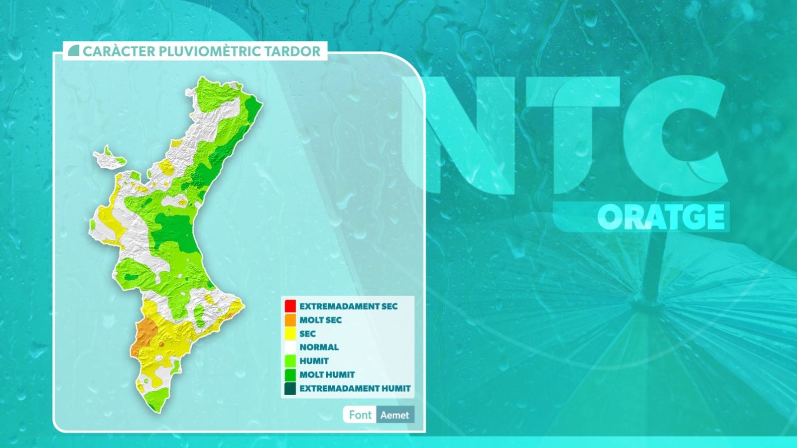 Tardor de 2025, caràcter molt càlid i humit