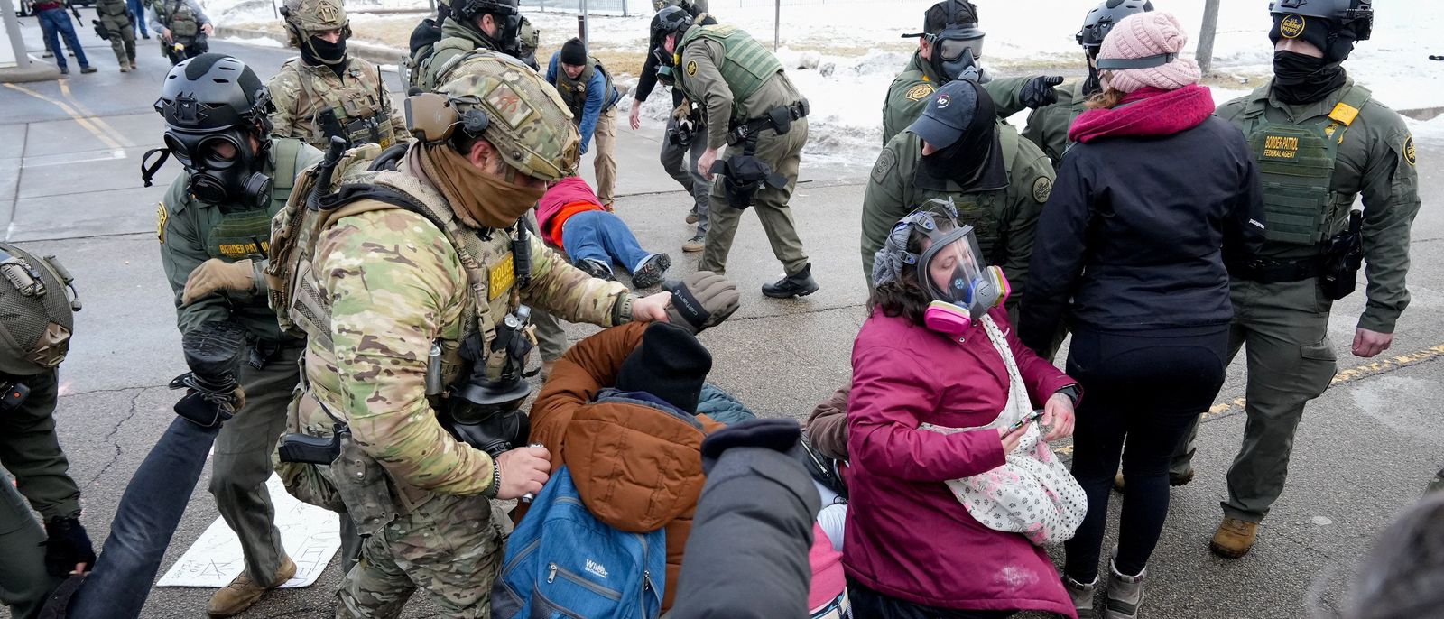 Manifestants en Minneapolis