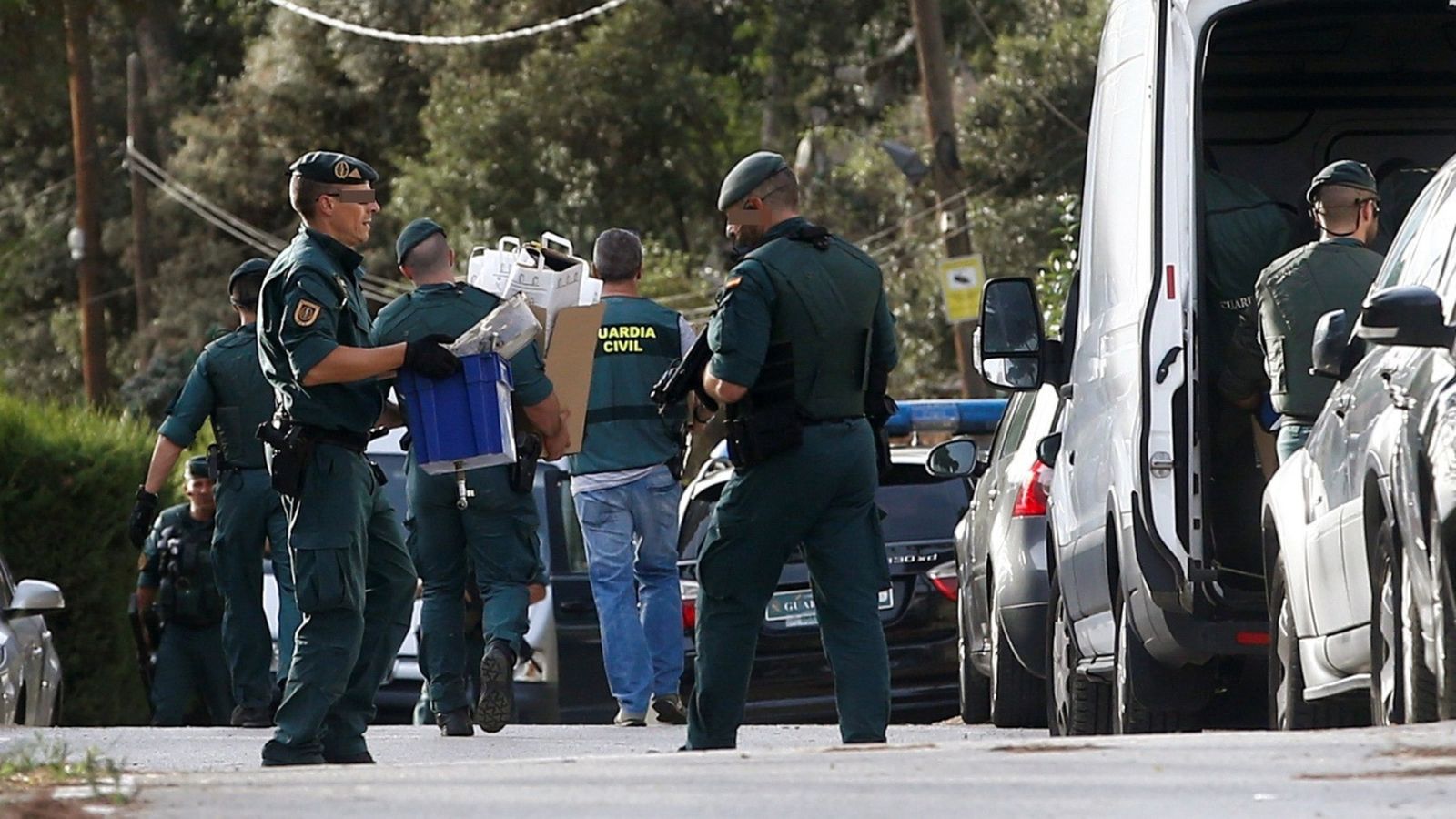 Imatges de les detencions