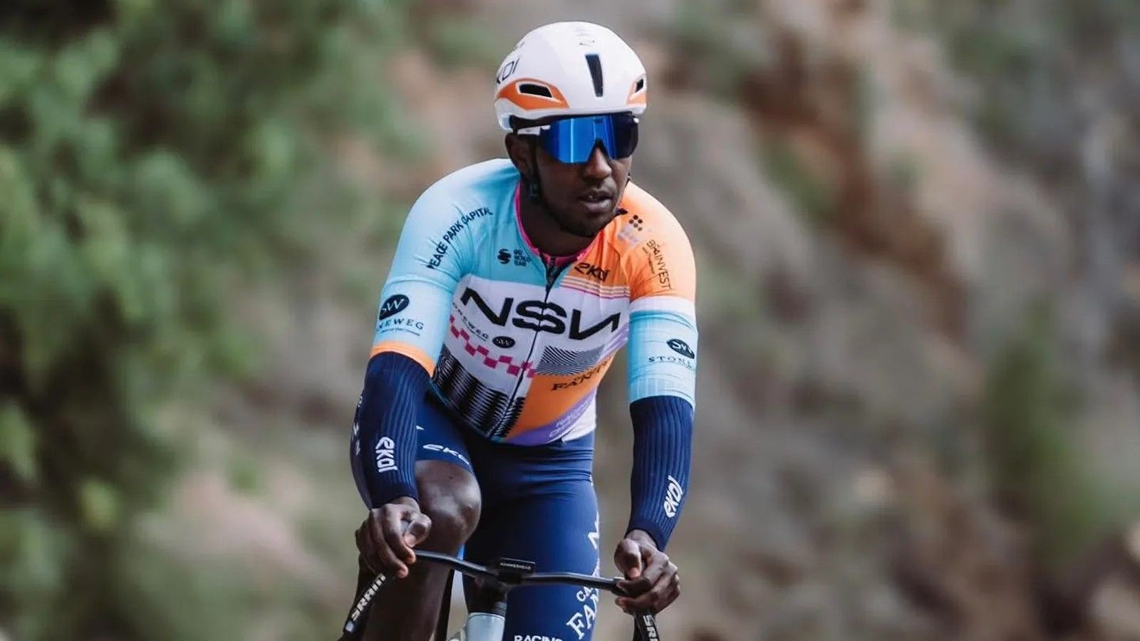 El ciclista eritreu de l'NSM, Biniam Girmay