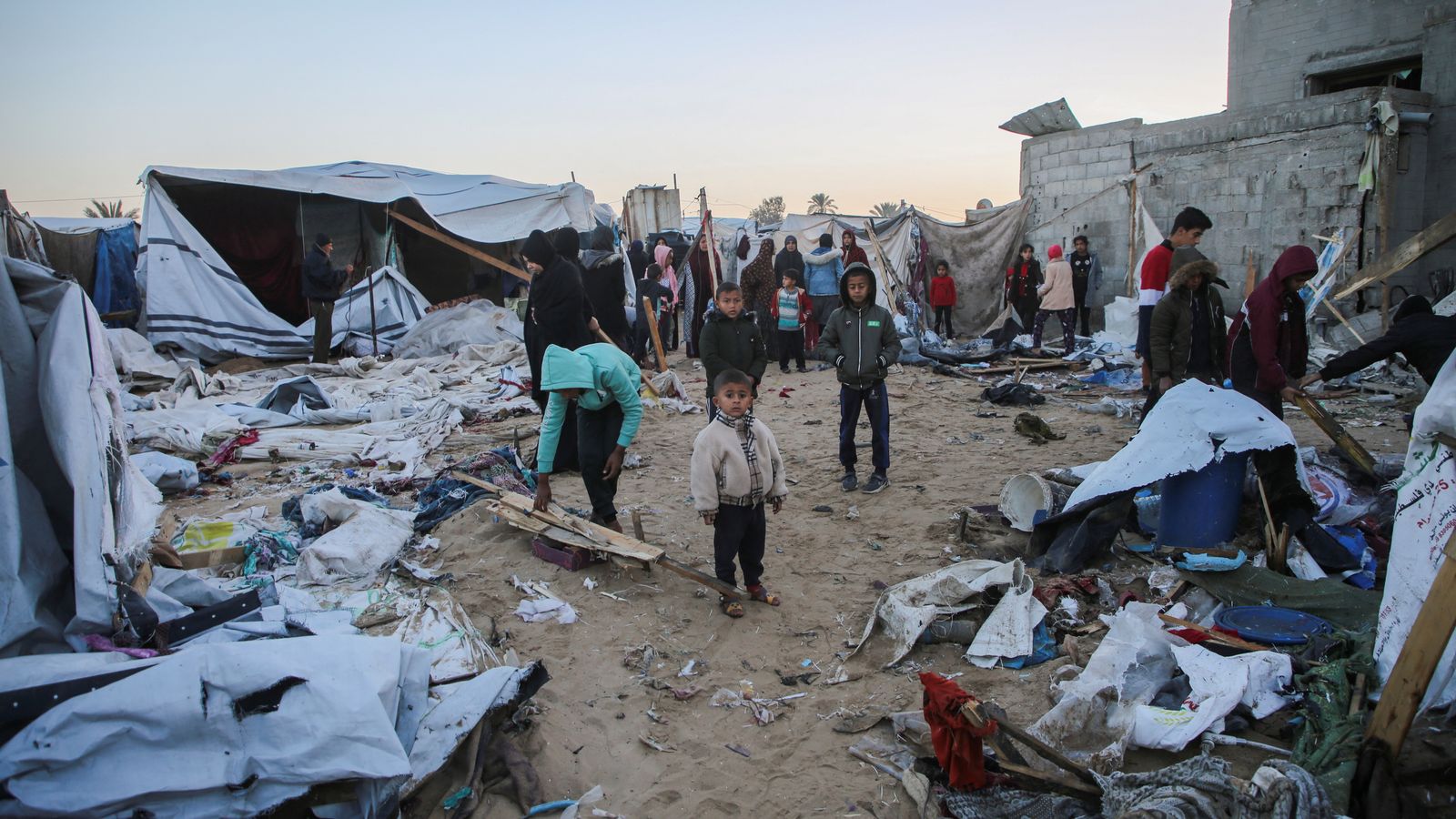 Camp de refugiat d'Al Mawasi, al sud de la Franja de Gaza