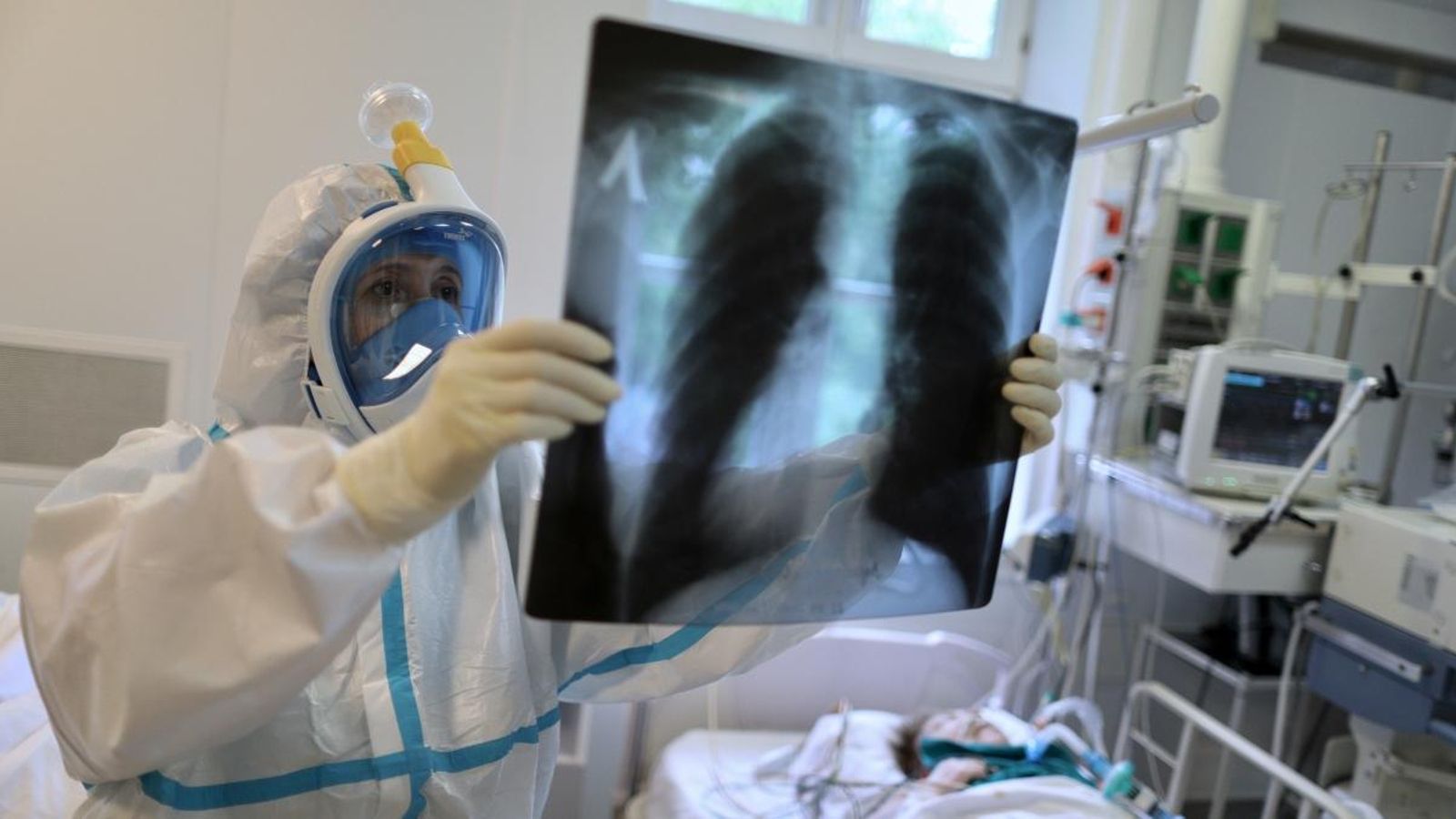 Professional sanitari en un hospital de Moscou