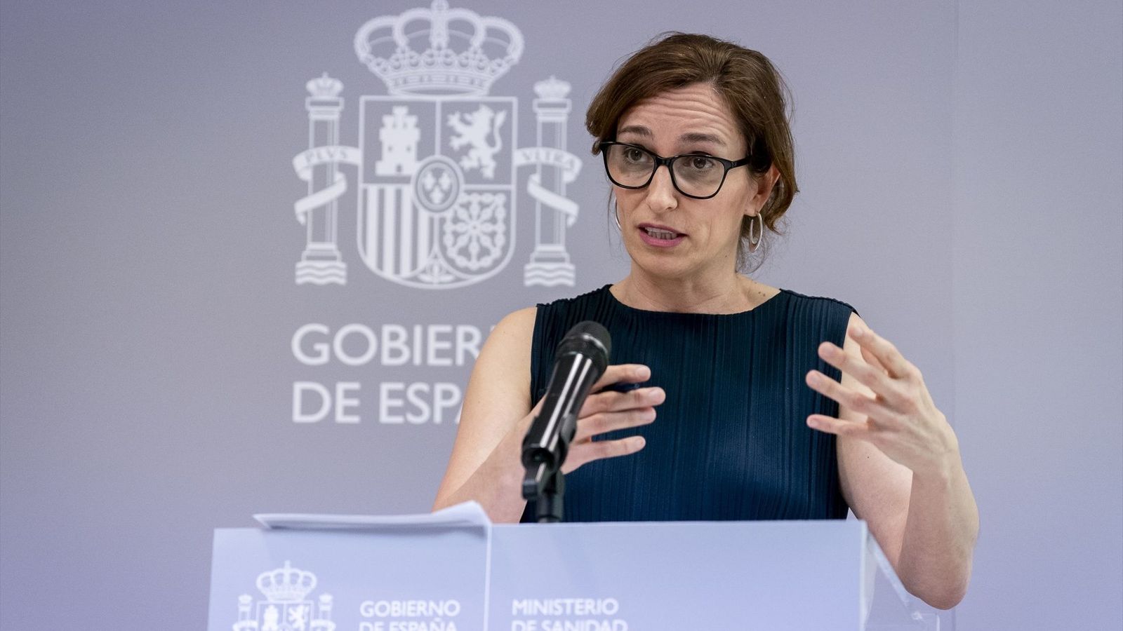 La ministra de Sanitat, en una roda de premsa este dilluns