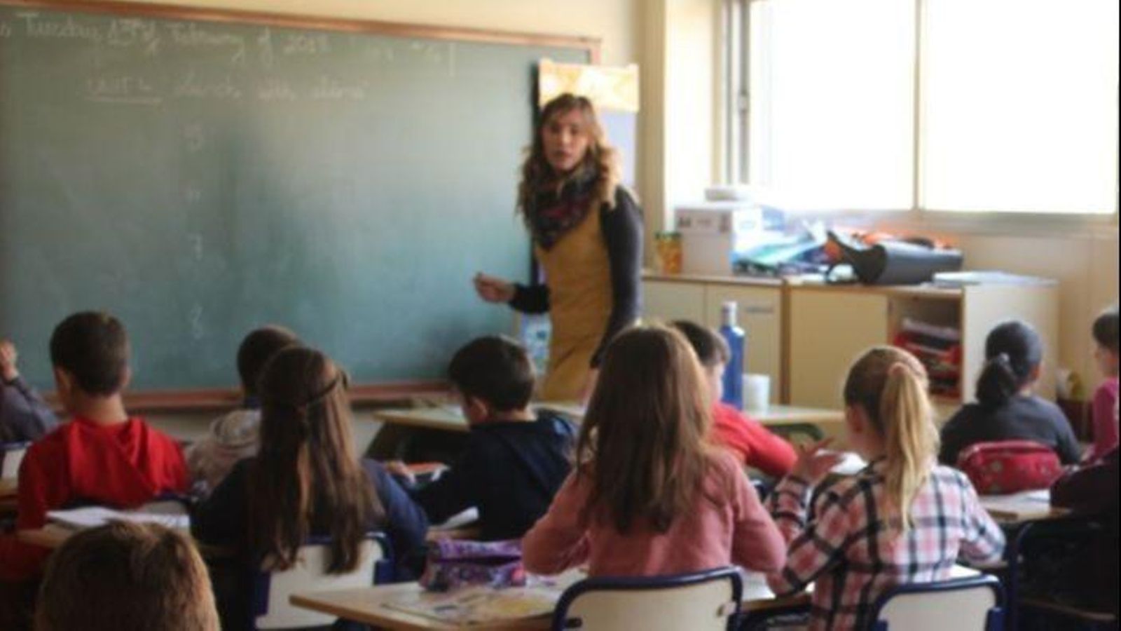 Imatge d'arxiu d'un aula a la Comunitat Valenciana