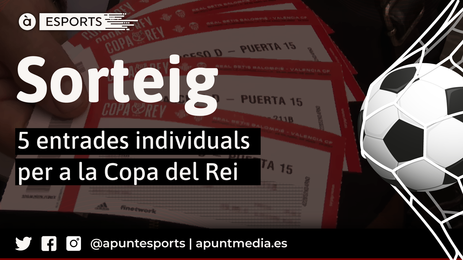 Sorteig entrades per anar a la Copa del Rei