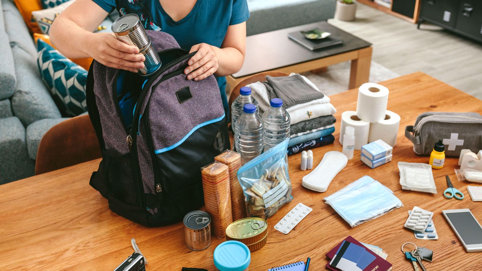 Imatge d'arxiu d'un kit d'emergències