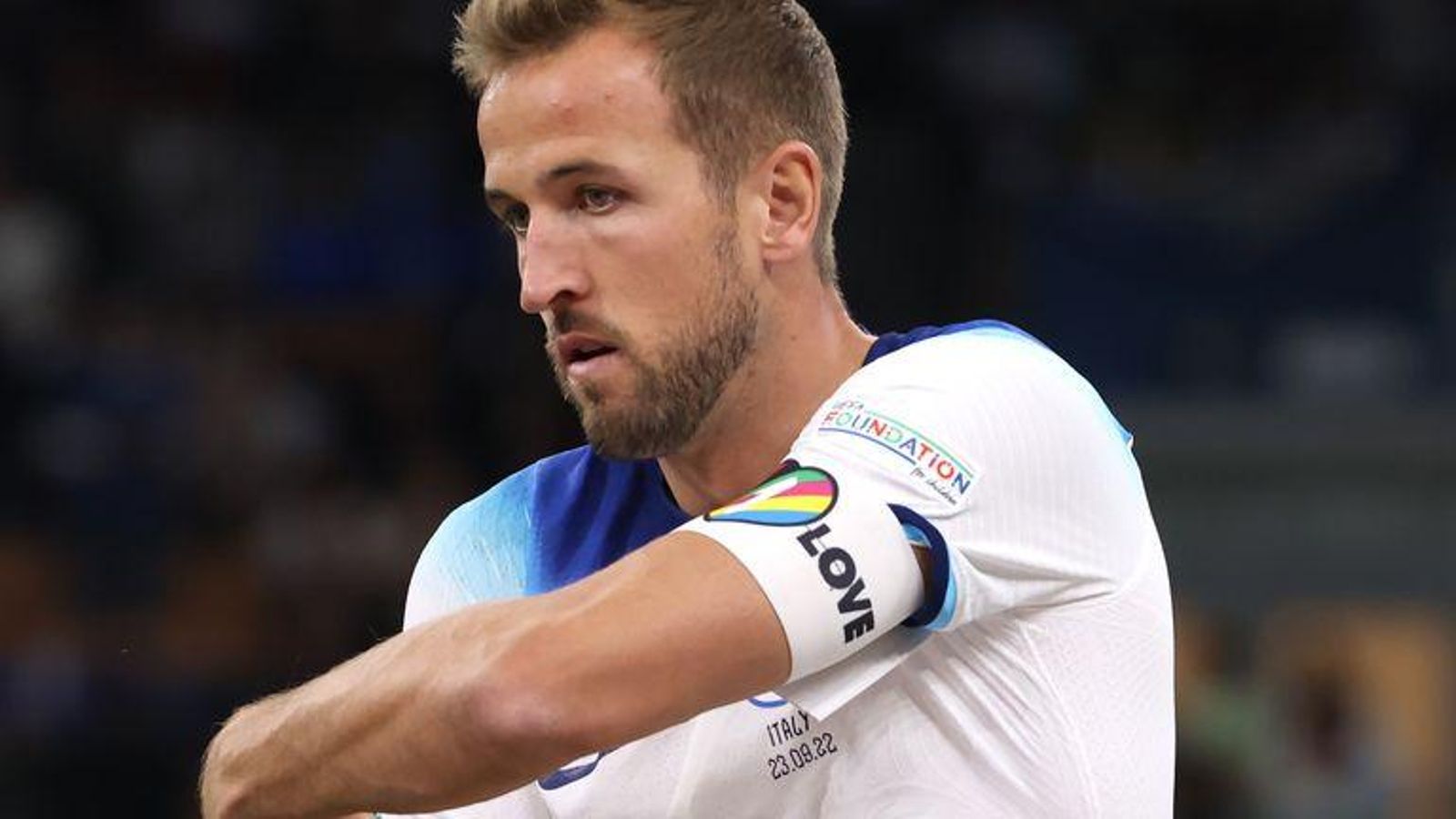 Harry Kane amb el braçalet 'One Love'