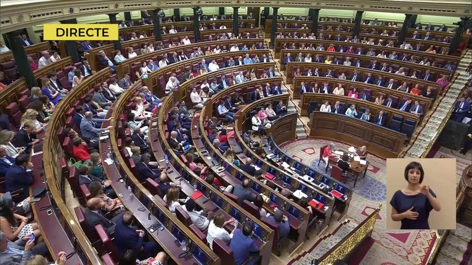 23.07.2019 | Debat d\'investidura de Pedro Sánchez: Primera votació