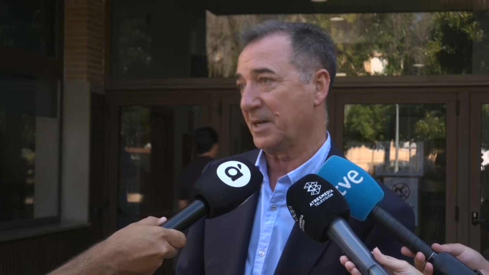 En la imatge, Roberto Raga, alcalde de Riba-roja de Túria després de declarar davant de la jutgessa de la dana