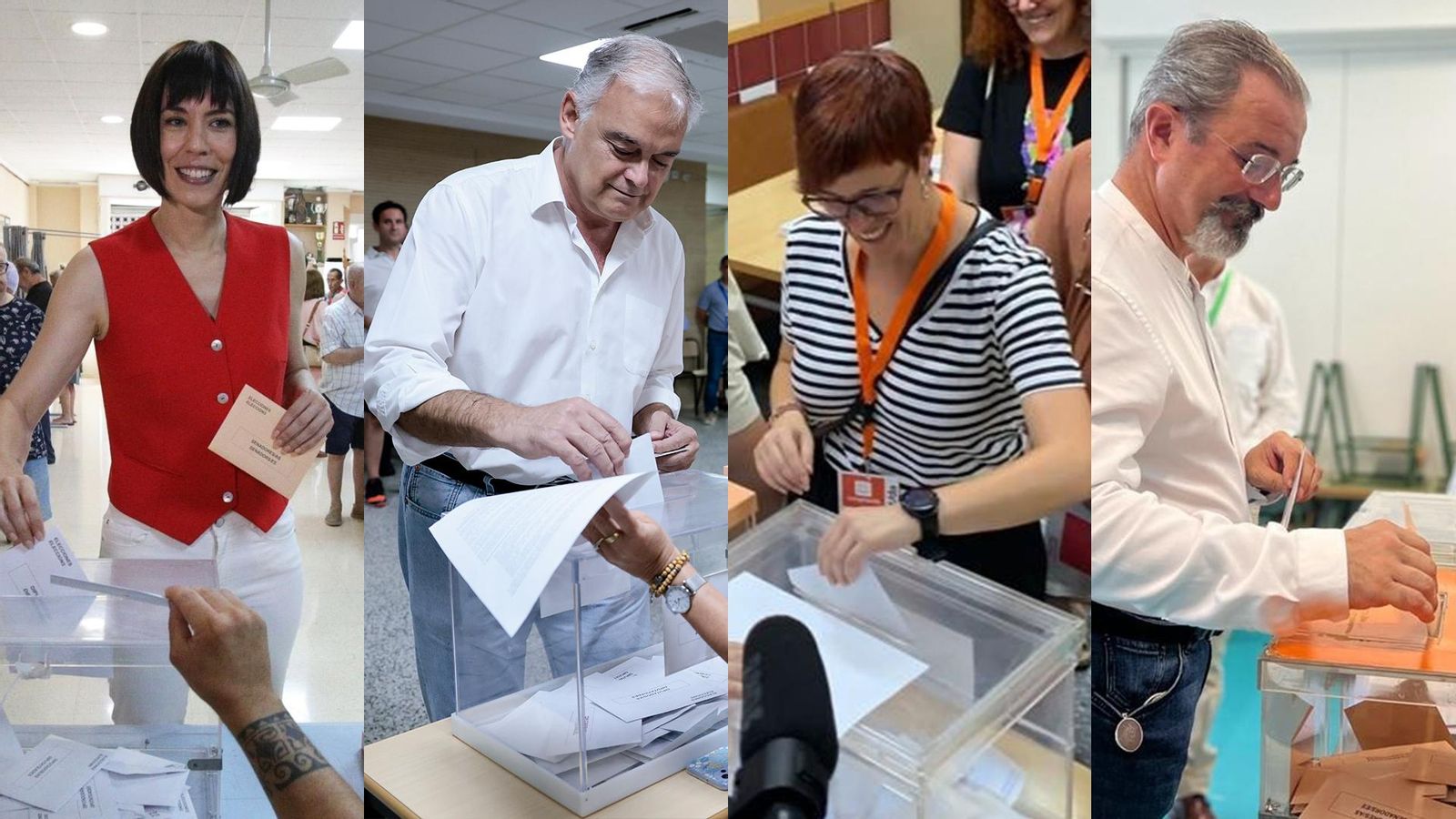 Caps de llista al Congrés per València votant en les eleccions del 23J