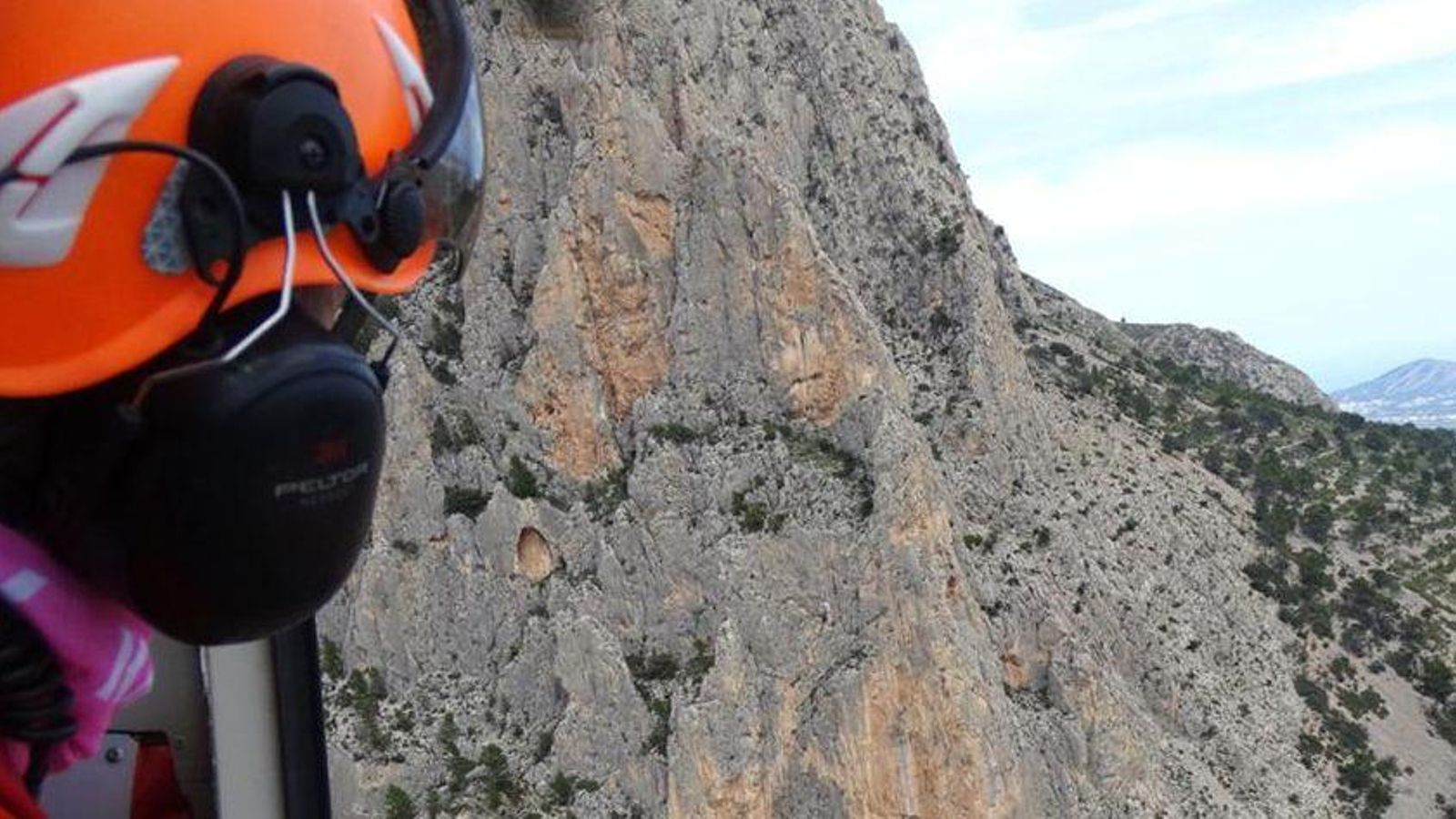 Rescat amb helicòpter al Puig Campana
