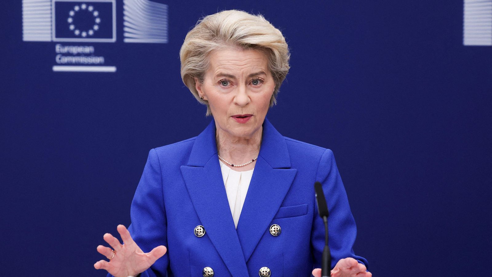 La presidenta de la CE, Ursula Von der Leyen