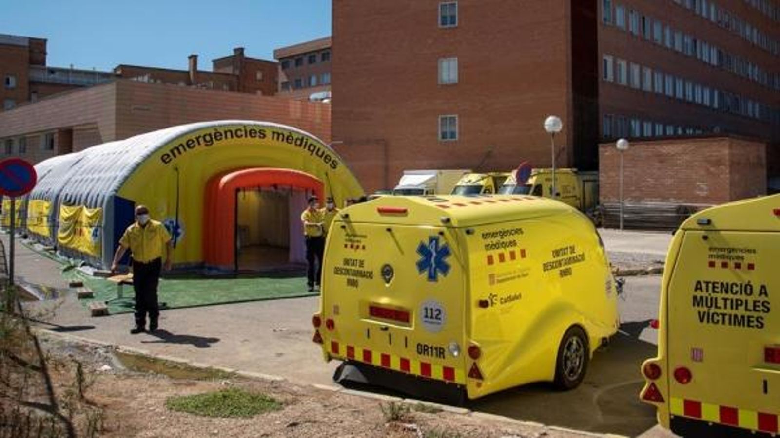 Hospital de campanya a junt a l'Arnau de Vilanova de Lleida