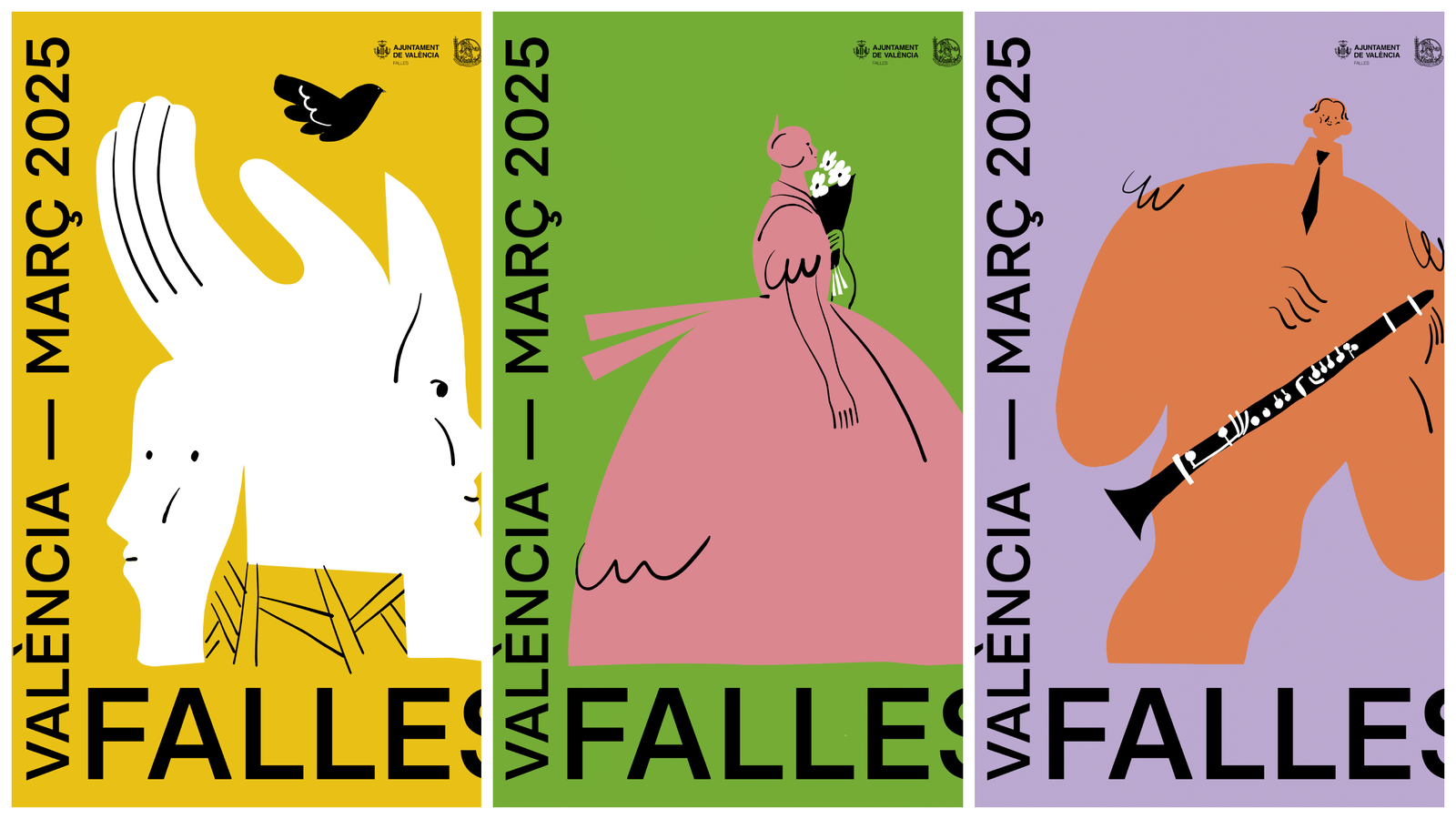 Cartells promocionals de les falles 2025