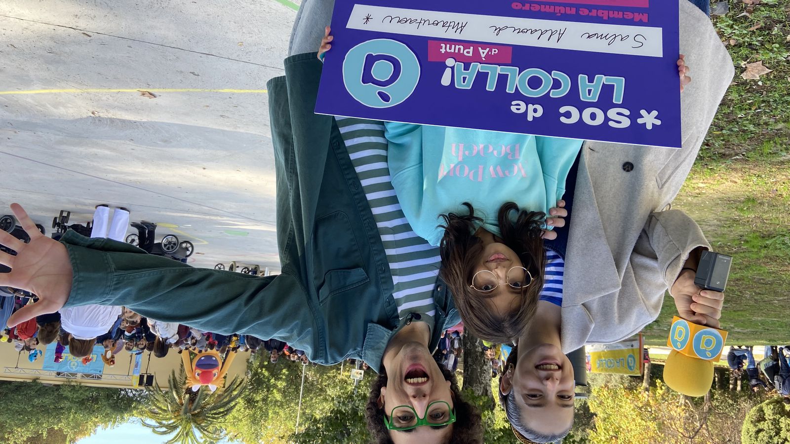 Salma amb Laia i Pau