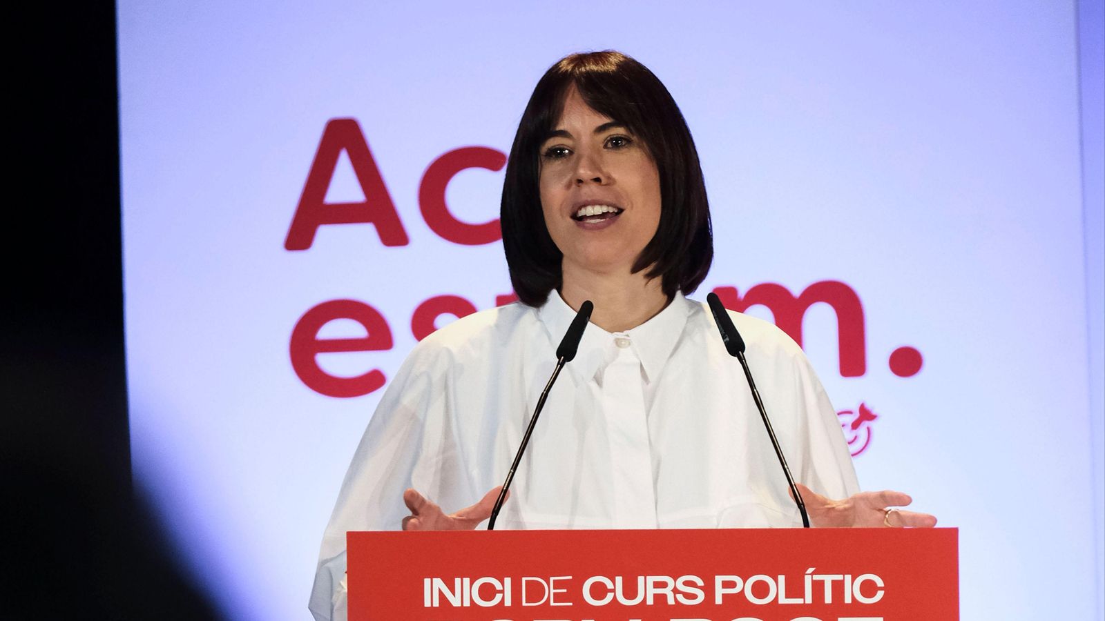 Foto d'arxiu de la secretària general del PSPV-PSOE Morant clausura l'acte d'inici de curs polític del PSPV a l'Alfàs de Pi