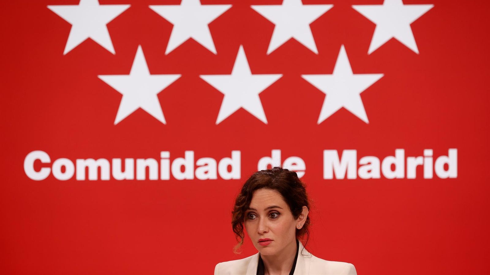 Ayuso, durant un moment de la roda de premsa oferida dijous