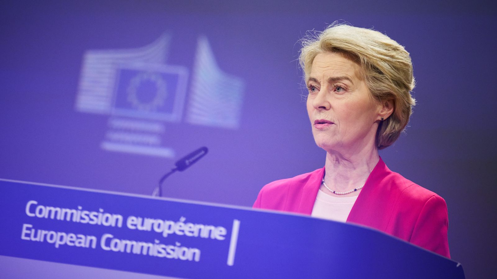 La presidenta de la Comissió Europea, Úrsula Von der Leyen