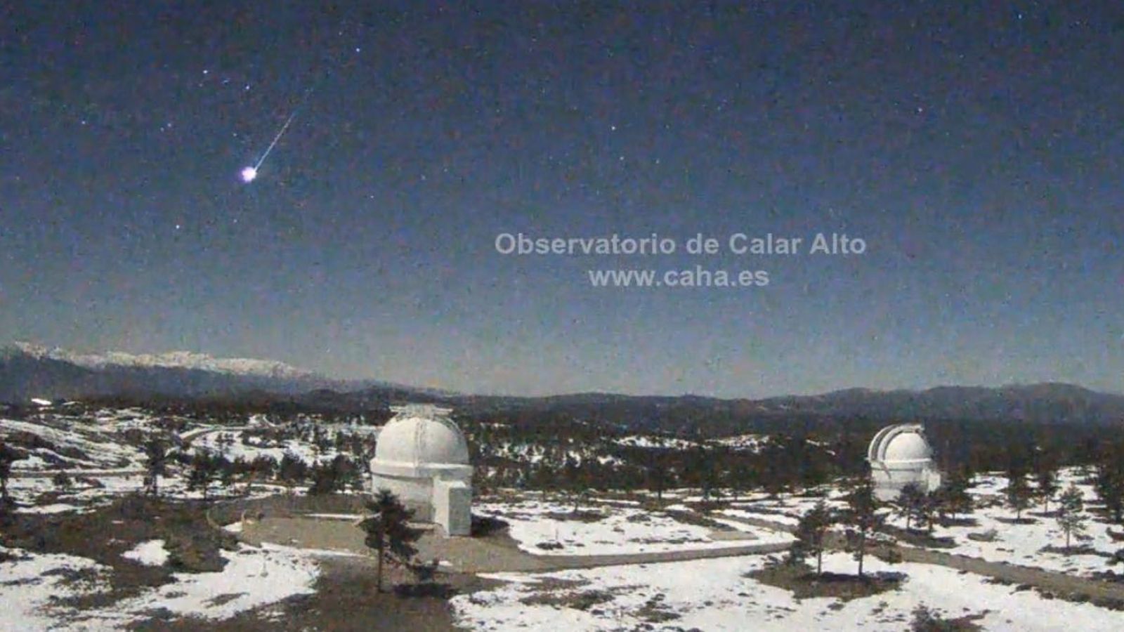Bola de foc captada per l'Observatori Calar Alto