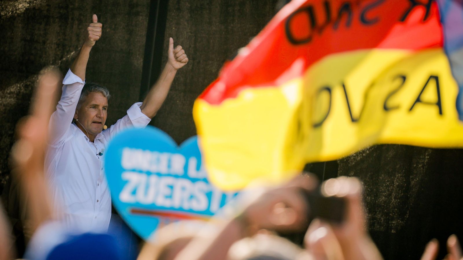 Björn Höcke, líder el partit Alternativa per a Alemanya (AfD), s'ha imposat en les eleccions a l'estat de Turíngia