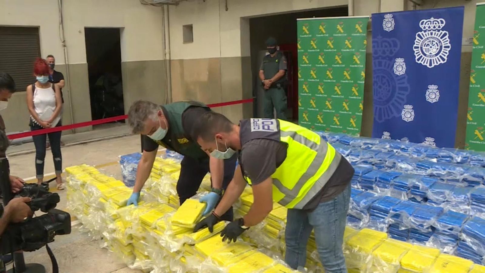 Les vora 4 tones de droga cocaïna decomissades al port de València Les vora 4 tones de droga cocaïna decomissades al port de València