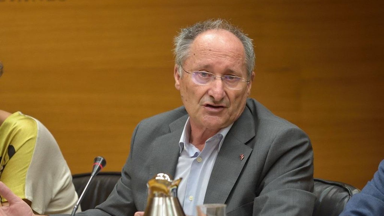 Joan Llinares en una compareixença a les Corts