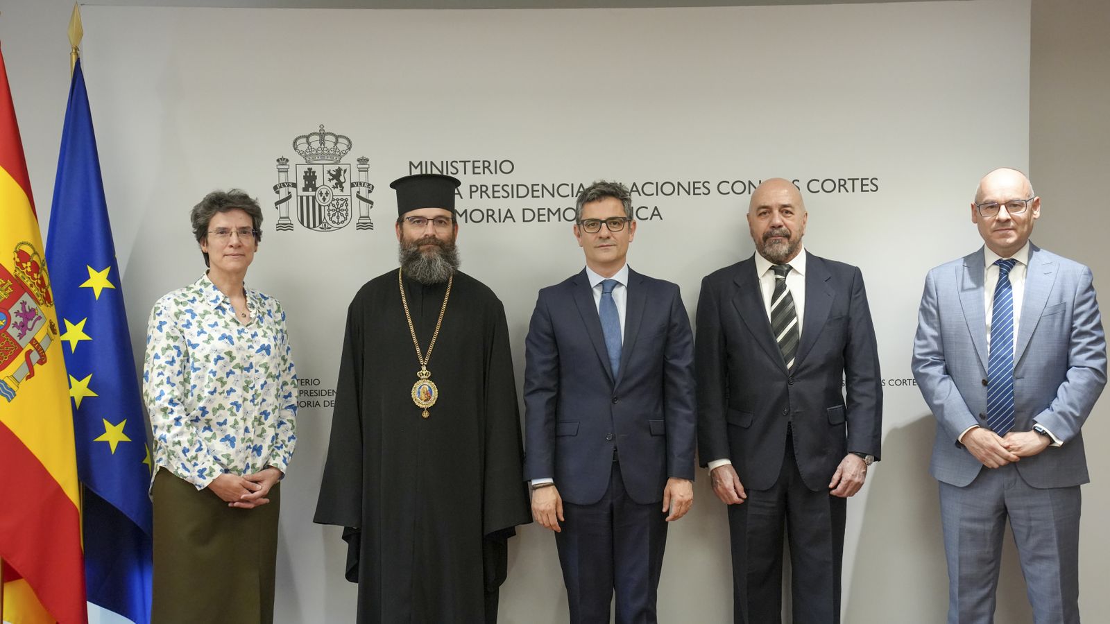 Félix Bolaños s'ha reunit amb representants de I'Església ortodoxa, Testimonis de Jehovà, l'Unió Budista i Església de Jesucrist dels Sants dels Últims Dies