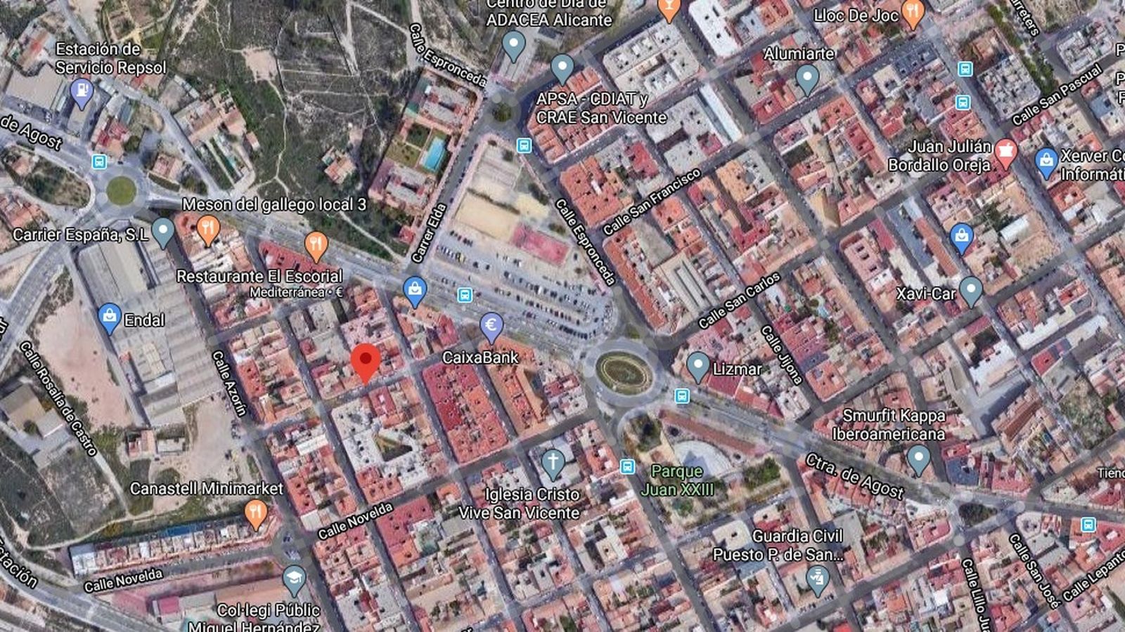 Una vista aèria de Sant Vicent del Raspeig