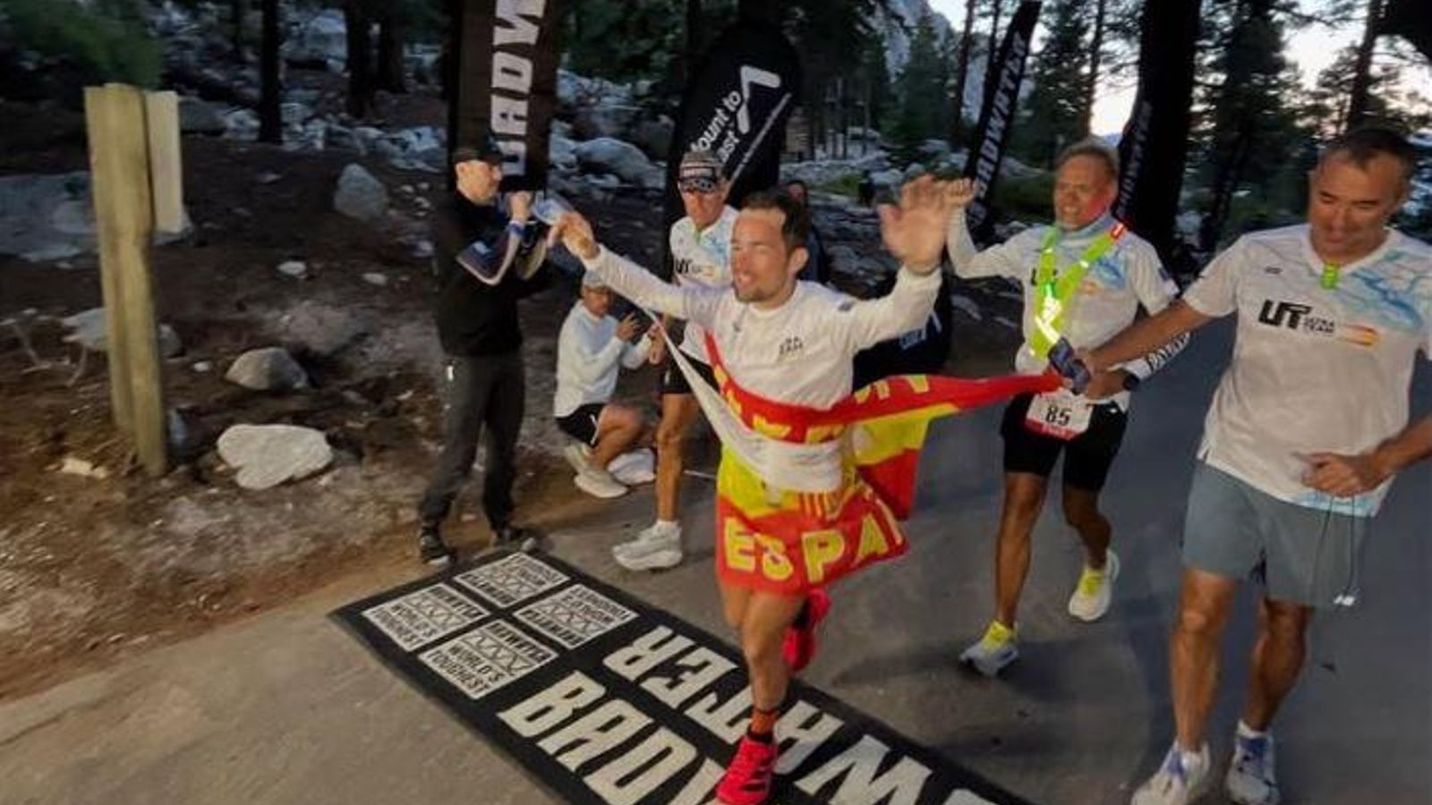 Iván Penalba, en l'arribada a meta