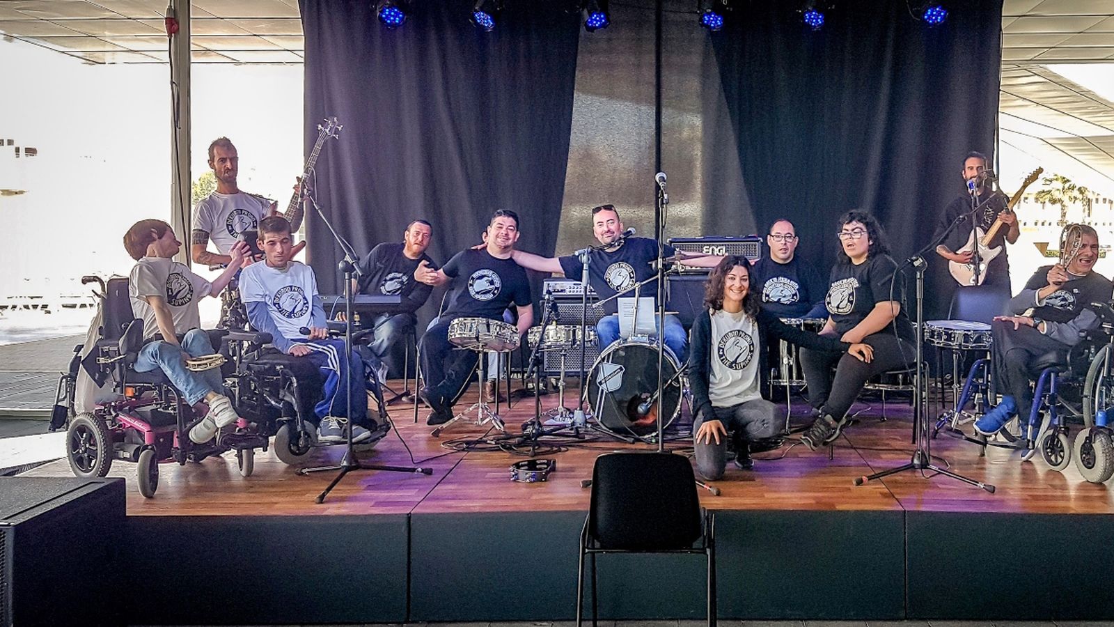 La Banda de rock Dekubito Prono & The Supinos, formada per músics amb paràlisi cerebral